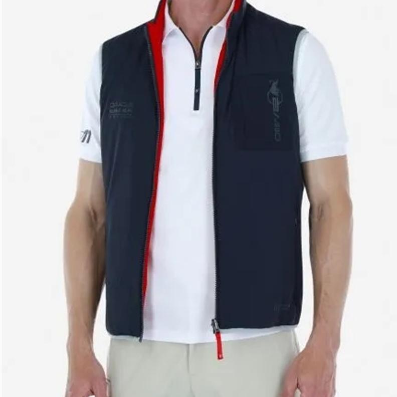 F1红牛车队队服 redbull外套 绗缝背心棉马甲 两面穿休闲赛车服