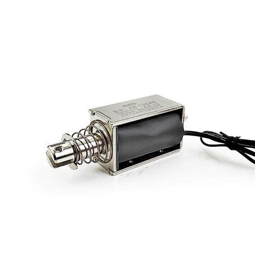 贯穿推拉式电磁铁微型直流电磁铁推拉工业伸缩推杆12v/24v长行程