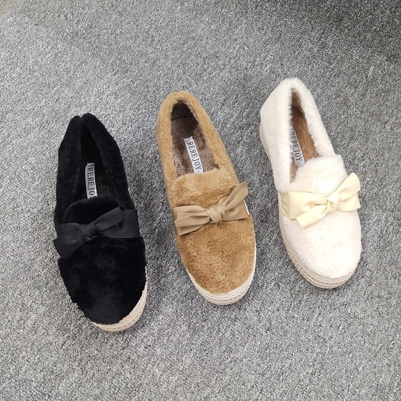 毛毛鞋女秋冬外穿2025新款加绒保暖鞋爆款豆豆鞋软底冬天平底棉鞋,女鞋,乐福鞋（豆豆鞋）,淘宝优惠券,粉丝福利购,淘宝优惠卷