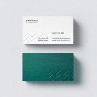 名片日常宣传定制双面印刷UV浮雕特种纸烫金异形圆角专属企业