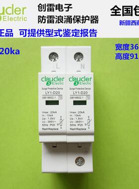 正品家用2P20ka浪涌保护器 双线避雷防雷器 电源电路SPD电涌防护