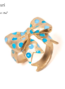 巡meguri原创Palnart poc波点蝴蝶结戒指