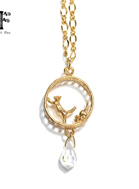 Palnartpocx4F跑轮猫咪项链