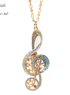 PalnartPoc手作星盘音符项链