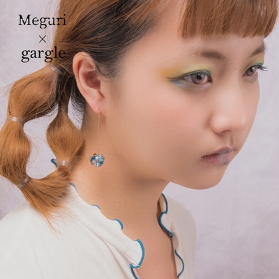 gargle日韩女玻璃星球耳环