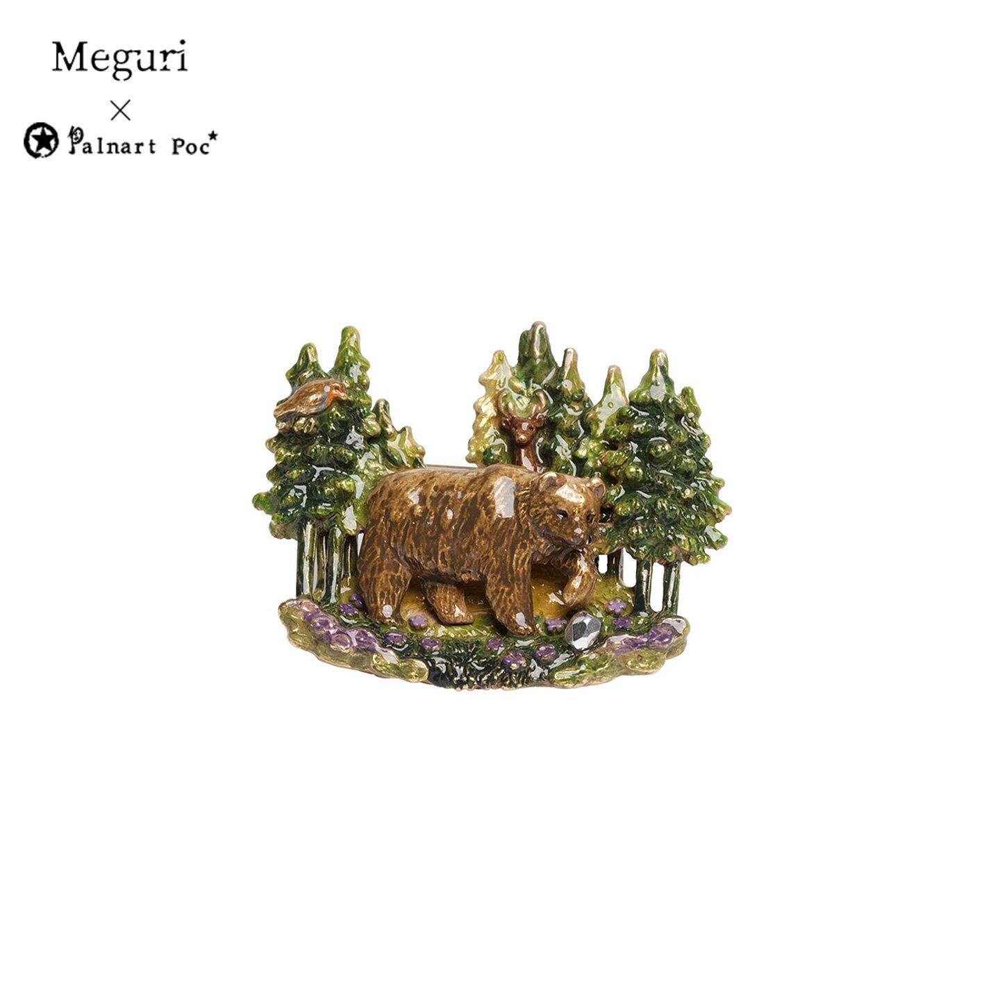 巡meguri精品Palnart poc午后之森胸针欧亚鸲小鹿熊静谧精致礼物