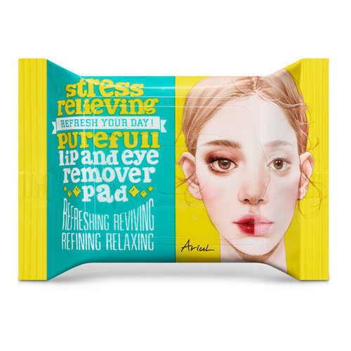 艾藜儿韩国眼唇片装卸妆湿巾