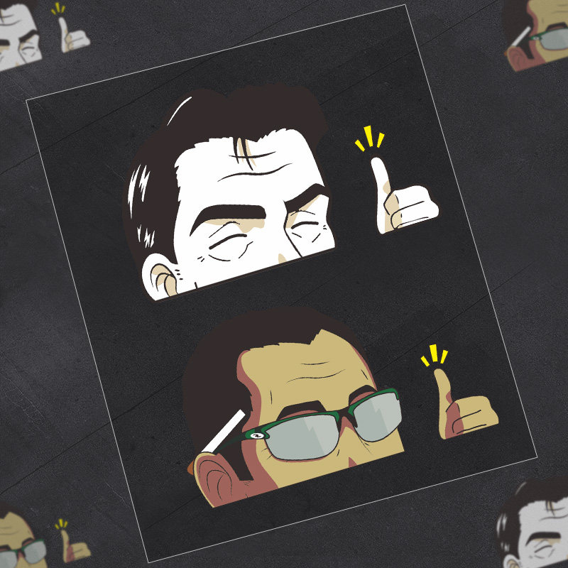 头文字d藤原拓海秋名山车神文太藤原豆腐店jdm痛车贴卡通汽车贴纸