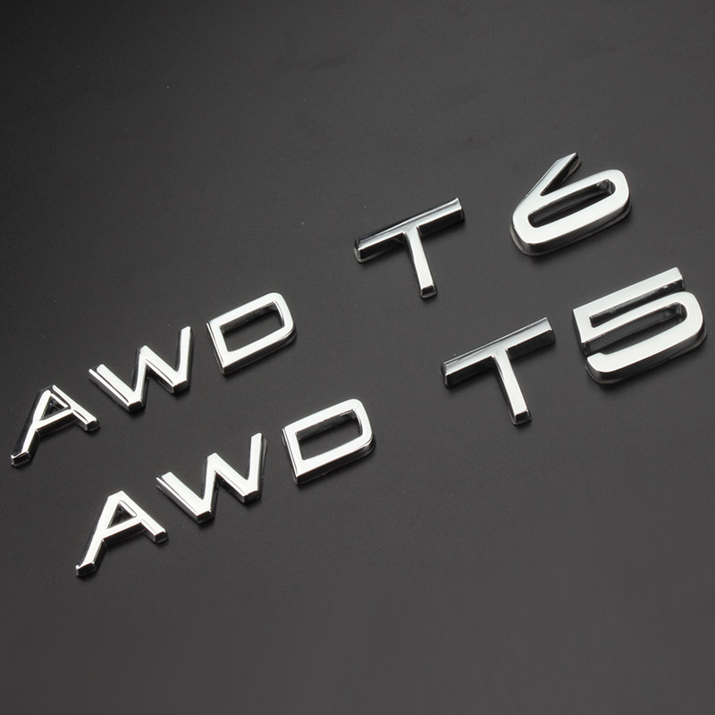 沃尔沃车贴车标 金属AWD T5 T6车标 S60L XC60 V40 XC90 改装尾标 汽车用品/电子/清洗/改装 汽车装饰贴/反光贴 原图主图