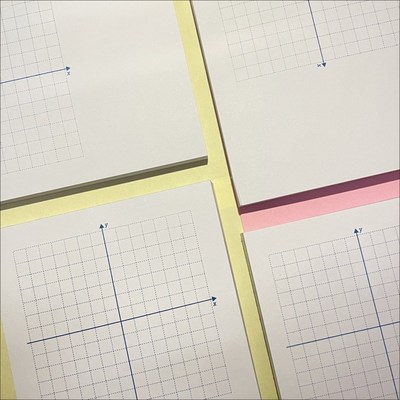 平面直角坐标系便签本坐标轴便签纸二F次函数初中网格纸象限无粘