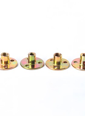三孔铁板螺母M6M8M10M1w/4高强度加厚法兰面家具对锁t型螺母大全