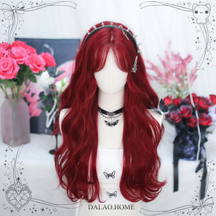 大佬家Lolita假发全头套八字卷发「达娜」二次元红发仿真长卷发