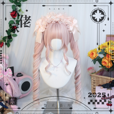 大佬家Lolita假发「零星」二次元双马尾cos仿真假发全头套