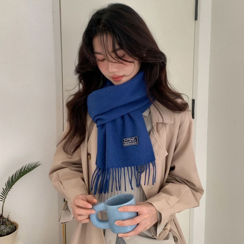 hi简约2025WOOl年秋冬围脖蓝色