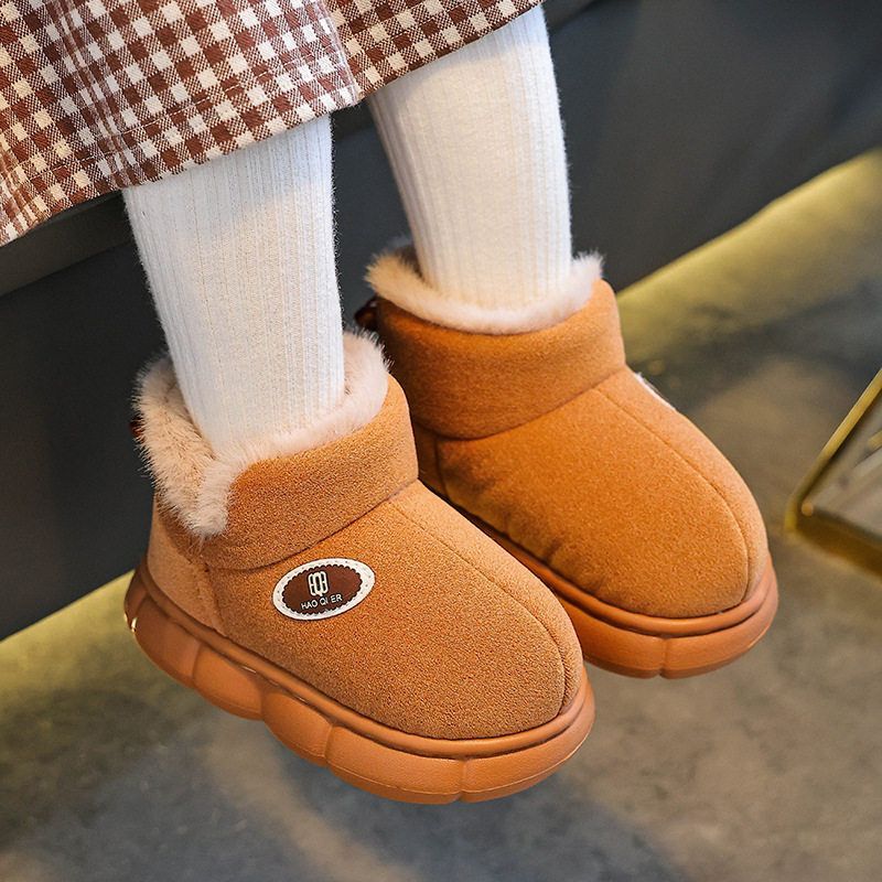 靴新款雪地小孩2025加绒秋冬外