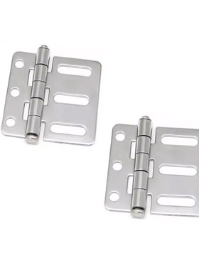 HFL22-65 304不锈钢蝶形铰链腰孔合页平型可调节折页 E-LHFL22-65