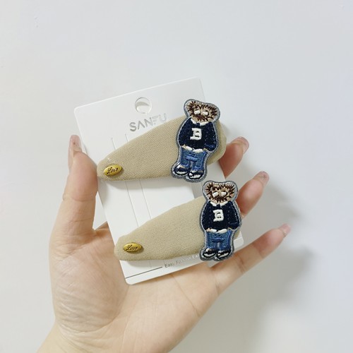 （满15包邮发货）小熊三角鸭夹一对