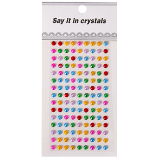 ins贴纸儿童文具贴贴纸公主水晶贴画亚克力汽车内饰贴手机壳DIY素材贴画家居高颜值个性女孩指甲钻石粘宝石纸