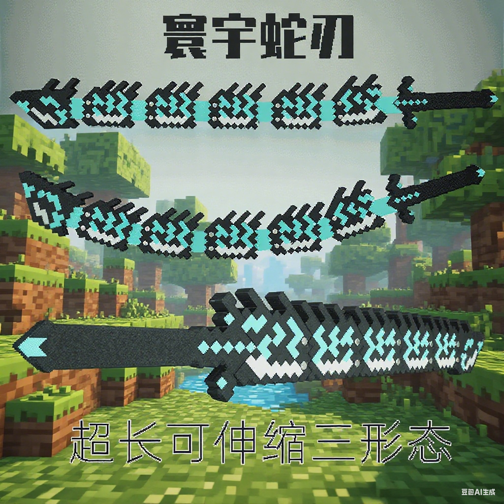 我的世界游戏周边MC大号伸缩武器