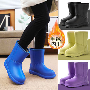 加绒外穿防滑中筒棉靴防水保暖东北棉鞋 2025新款 女 冬季 雪地靴女款