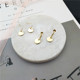小巧亮片耳坠 百搭耳饰004 无耳洞隐形耳夹 精致极简耳环 耳钉女