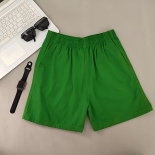 男士 运动速干休闲中裤 夏季 潮流宽松抽绳三分沙滩裤 子 外穿薄款 短裤