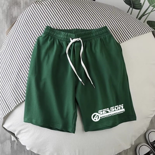 男潮牌ins夏季 五分休闲中裤 薄款 子男潮流宽松大码 裤 冰丝运动短裤