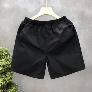 冰丝薄款 外穿裤 子休闲运动中裤 短裤 沙滩五分裤 夏季 宽松大码 男 男士