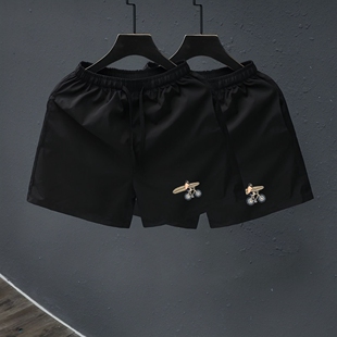 潮牌网红直筒外穿三分精神小伙中裤 2026夏季 男士 冰丝休闲短裤 薄款