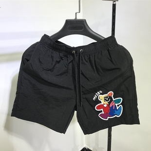 男冰丝速干加肥加大宽松弹力胖子直筒运动潮男五分裤 短裤 大码 夏季