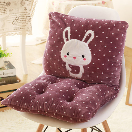 连体坐垫靠垫一体办公室椅垫地板加厚学生座垫餐椅板凳子屁股垫子