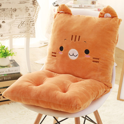 连体坐垫靠垫一体办公室椅垫地板加厚学生座垫餐椅板凳子屁股垫子