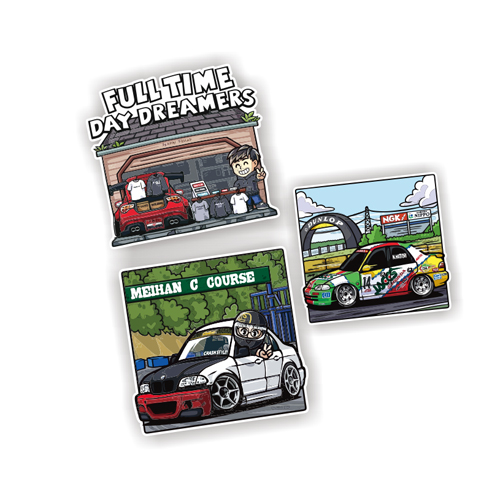 汉魂贴纸适用卡通定制贴纸全职白日梦想家CIVIC FERIO E46 7407