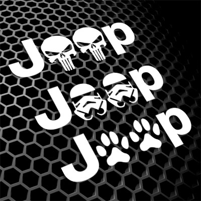 适用于JEEP指南者自由光自由侠汽车反光贴纸个性车贴 0082