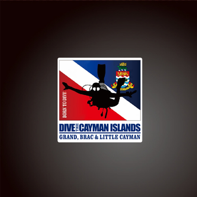 潜水贴纸开曼群岛贴纸潜水车贴汽车反光贴纸7993