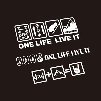 汉魂贴纸适用于坦克普拉多途乐硬派四驱越野车贴纸自驾露营 5447