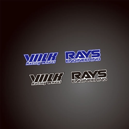 适用于RAYS轮毂 VOLK RACING TE37高品质替换贴纸 可定制 0097