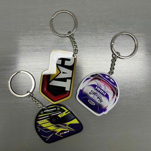 维斯塔潘卡丁车f1赛车头盔钥匙扣卡特CAT钥匙扣挂件支持定制7558