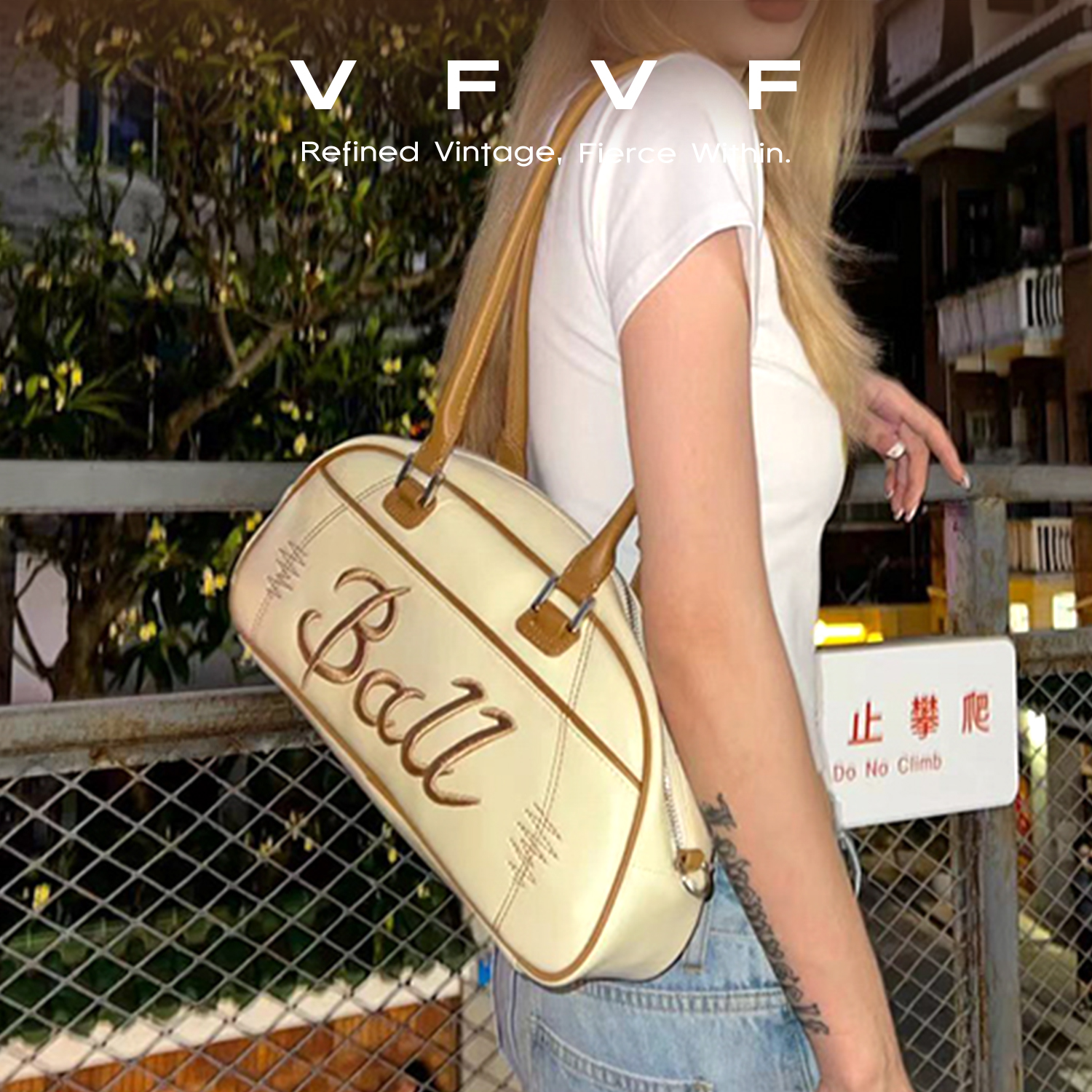 VFVF原创腋下美式棒球包