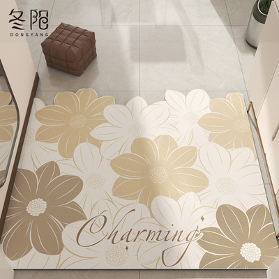 入户门地垫pvc可擦免洗进门门口门垫家用玄关脚垫可裁剪皮革地毯