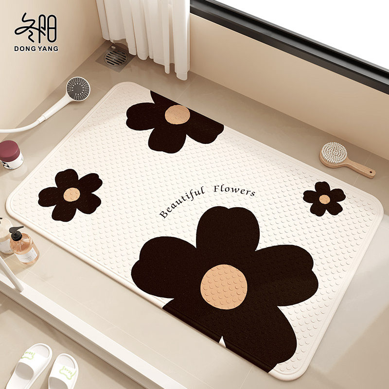 浴室防滑垫防摔地垫卫生间厕所淋浴隔水垫洗澡间专用防水吸盘脚垫