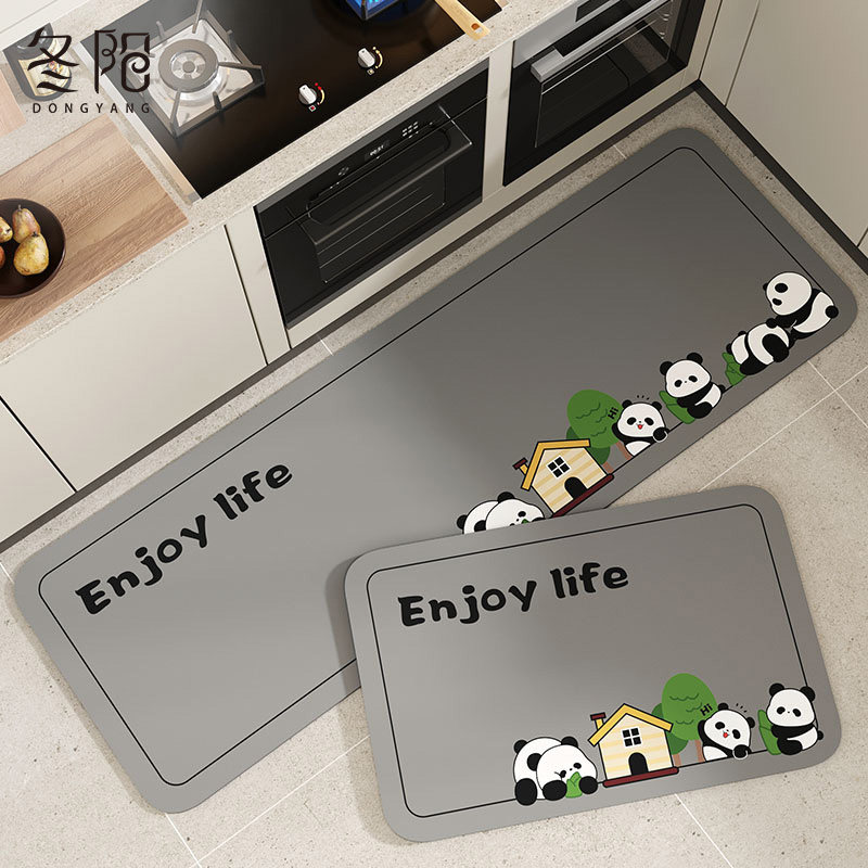 厨房地垫防滑防油软硅藻泥吸水吸油脚垫专用防水防脏免洗可擦地毯,居家布艺,厨房地垫,淘宝优惠券,粉丝福利购,淘宝优惠卷
