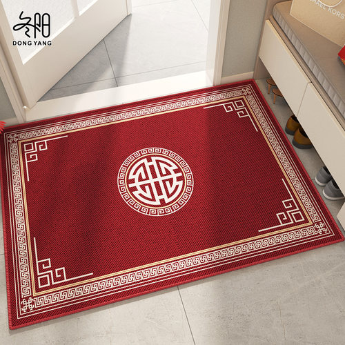 地毯门垫进门入户门脚垫新中式耐脏免洗门外进户防滑垫子玄关地垫