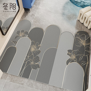 地垫入户门垫pvc可擦免洗进门门口耐脏脚垫2024新款 皮革入门地毯