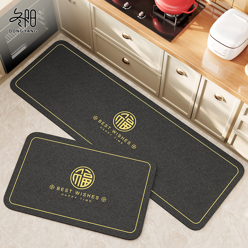 厨房防滑防油地垫高端硅藻泥吸油