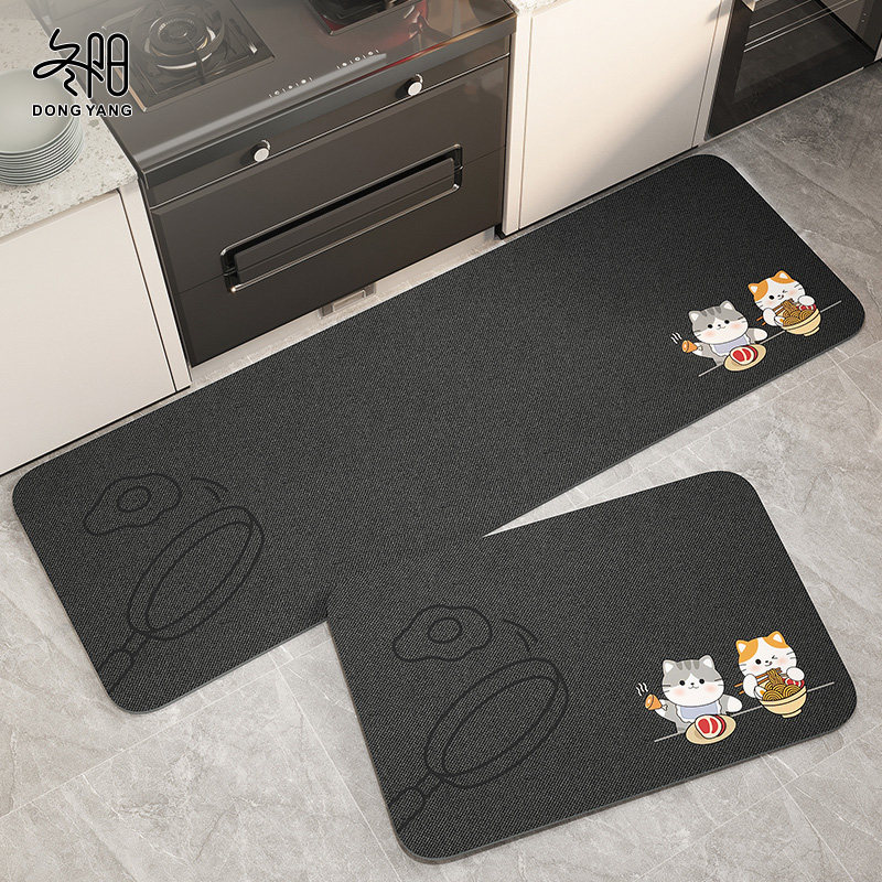 厨房地垫防滑防油可擦免洗专用吸水转角家用脚垫防水耐脏长条地毯,居家布艺,厨房地垫,淘宝优惠券,粉丝福利购,淘宝优惠卷