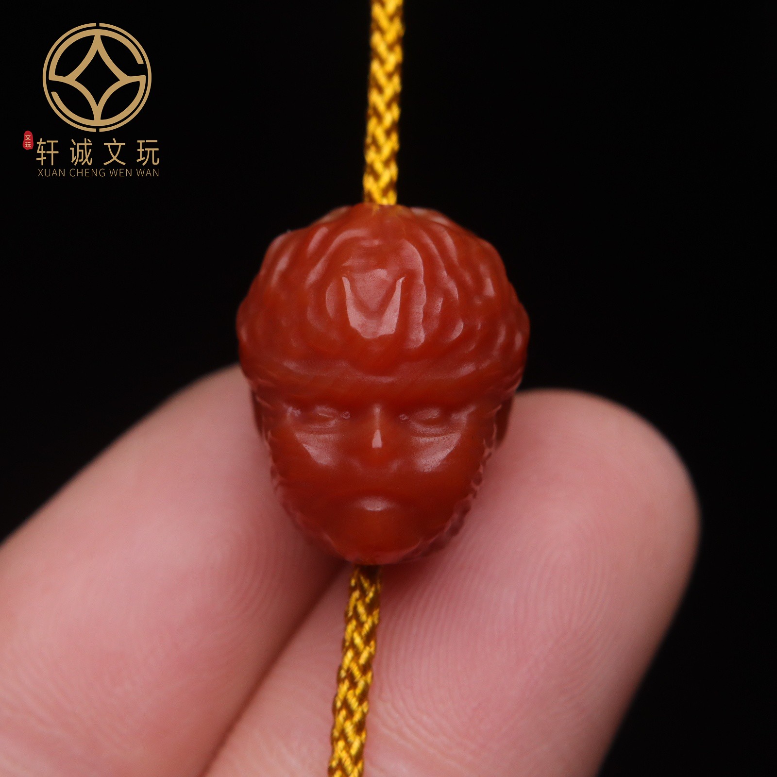 保真南红新款大圣斗战胜佛悟空猴子桶珠小配件挂件吊坠文玩饰品