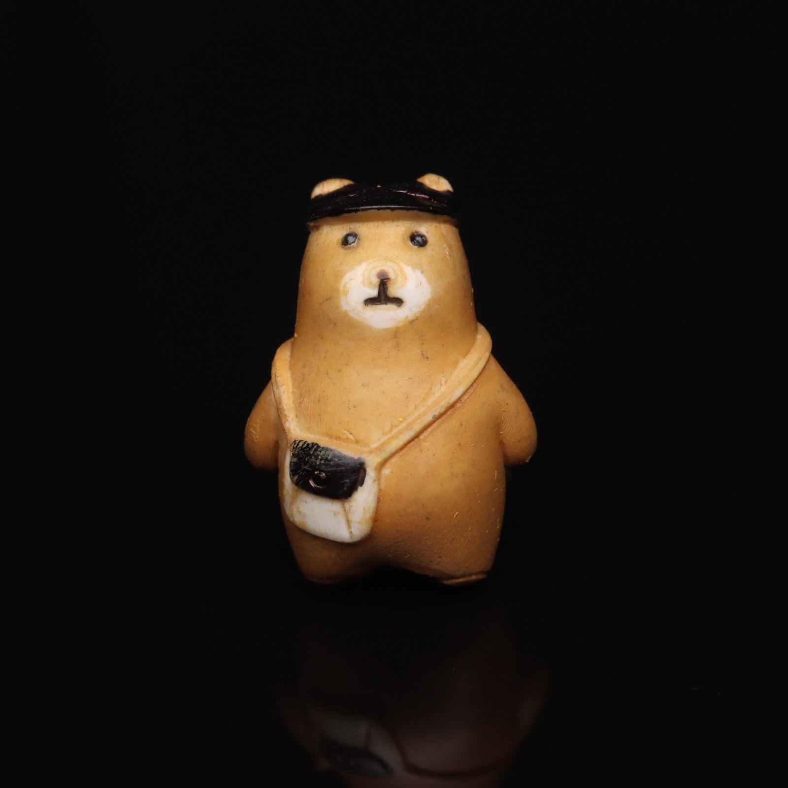 鹿角根付旅行家小熊DIY金刚星月菩提文玩配饰散珠腰珠顶珠手工雕
