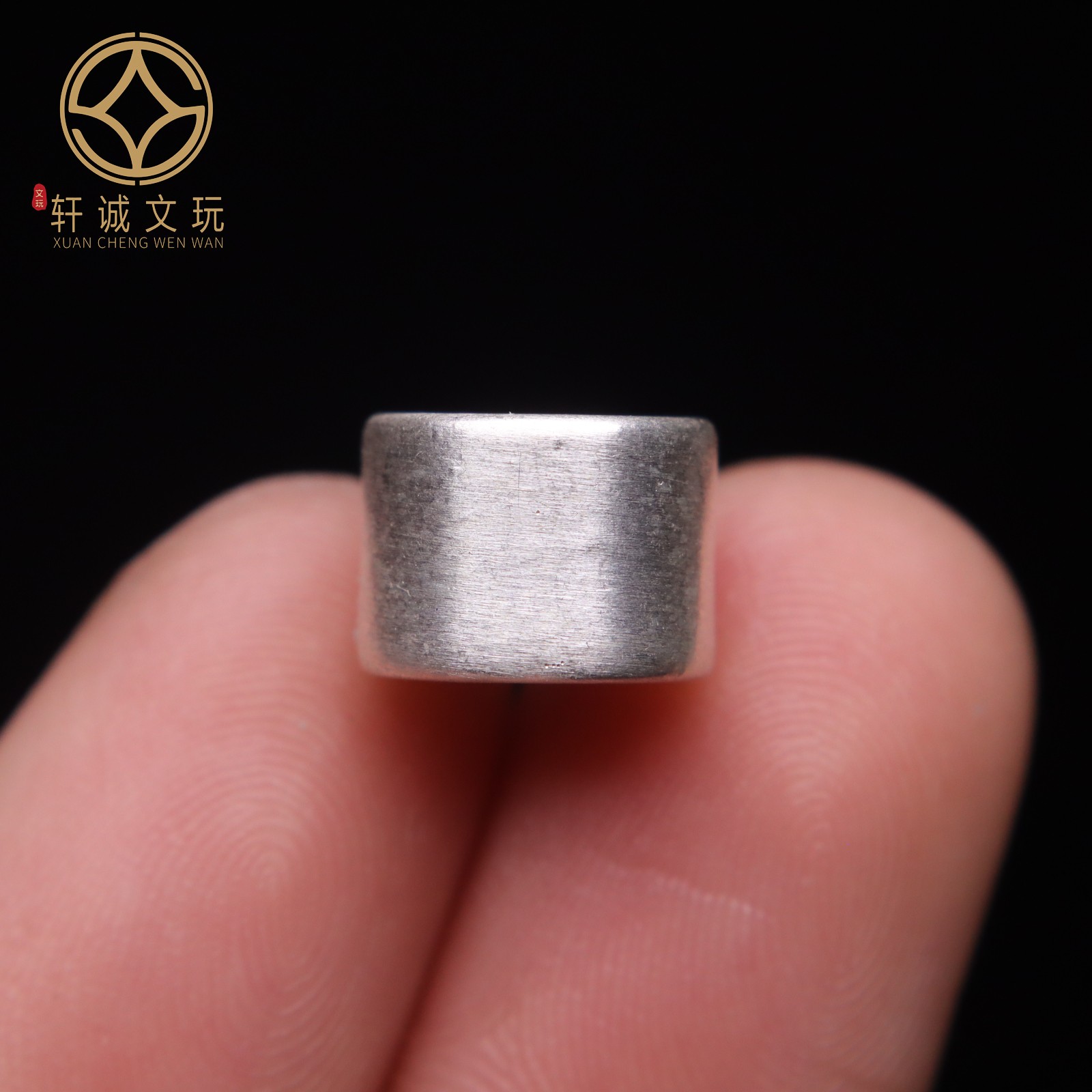 999足银光面桶珠隔珠大孔diy银饰纯银配件文玩手串手链配珠配饰