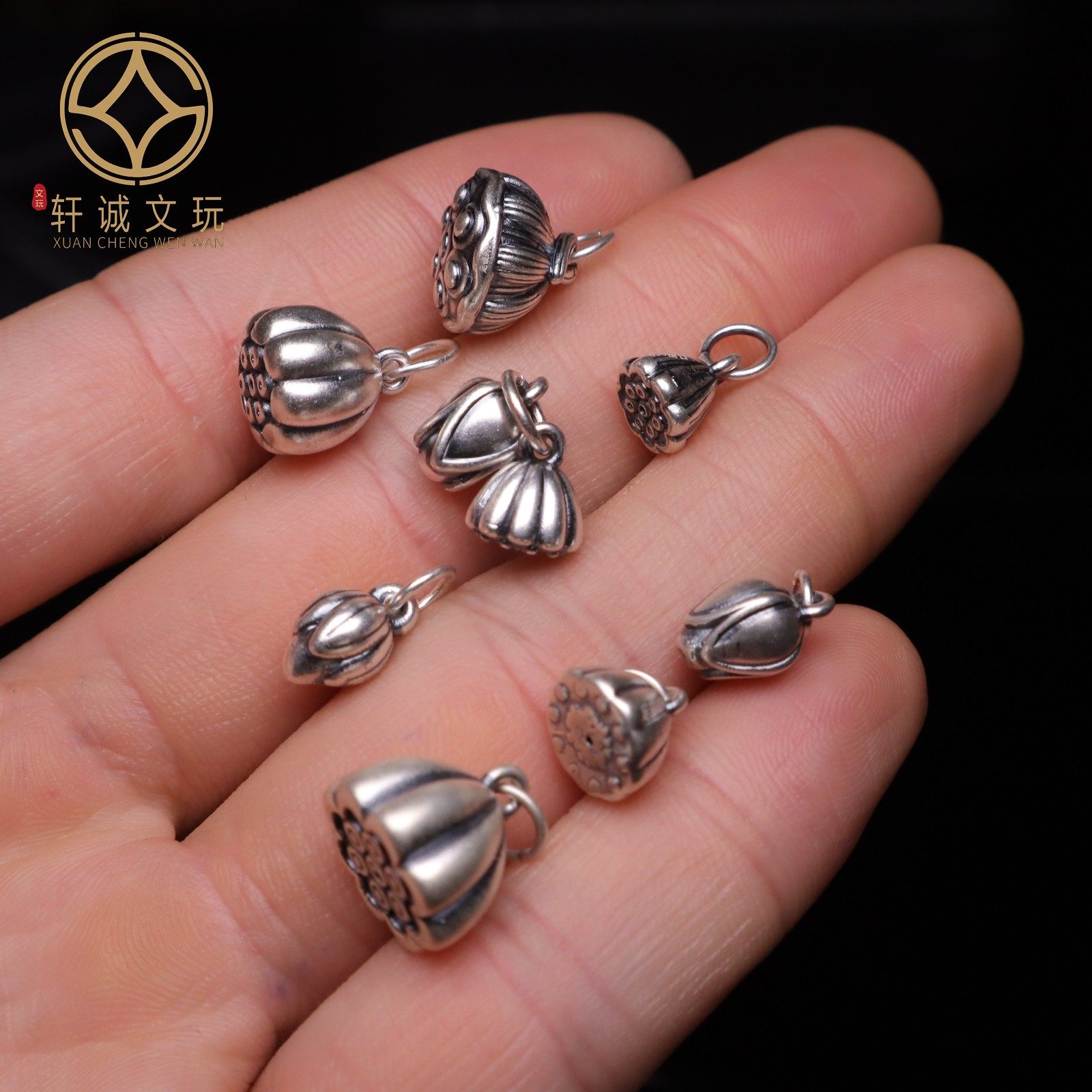 原创999银莲花莲子圆珠腰珠隔珠手工串珠编绳diy文玩配饰配珠饰品,饰品/流行首饰/时尚饰品新,银饰配件,淘宝优惠券,粉丝福利购,淘宝优惠卷